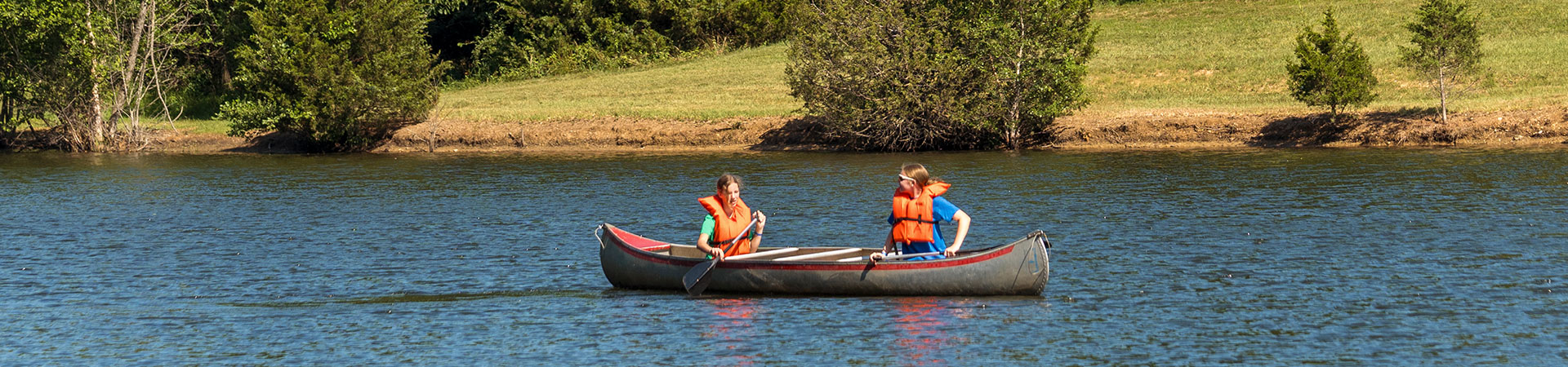  girl scouts at camp 